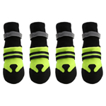 Magic Zone wasserdichte Hundestiefel fluorescent green